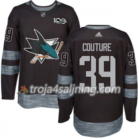 San Jose Sharks tröja Logan Couture 39 1917-2017 100th Anniversary Adidas Svart Authentic - NHL Tröjor Herr San Jose Sharks tröja Logan Couture 39 1917-2017 100th Anniversary Adidas Svart Authentic - NHL Tröjor Herr
